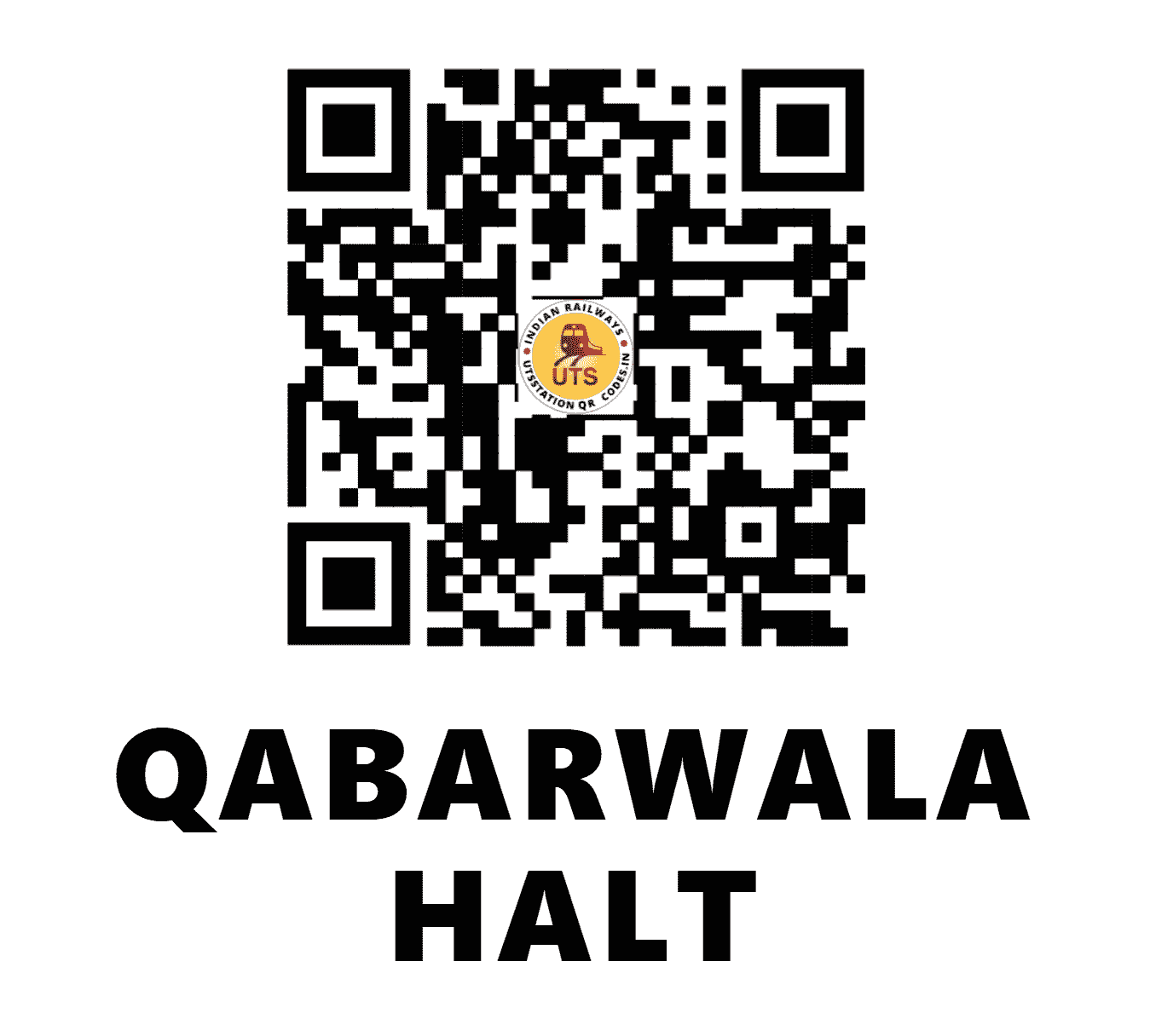 UTS QR Code for QABARWALA HALT - QBW (NR - PUNJAB)