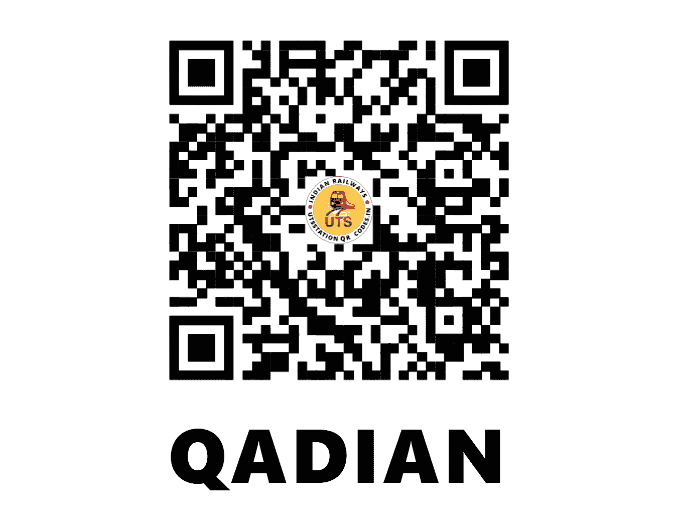 UTS QR Code for QADIAN - QDN (NR - PUNJAB)