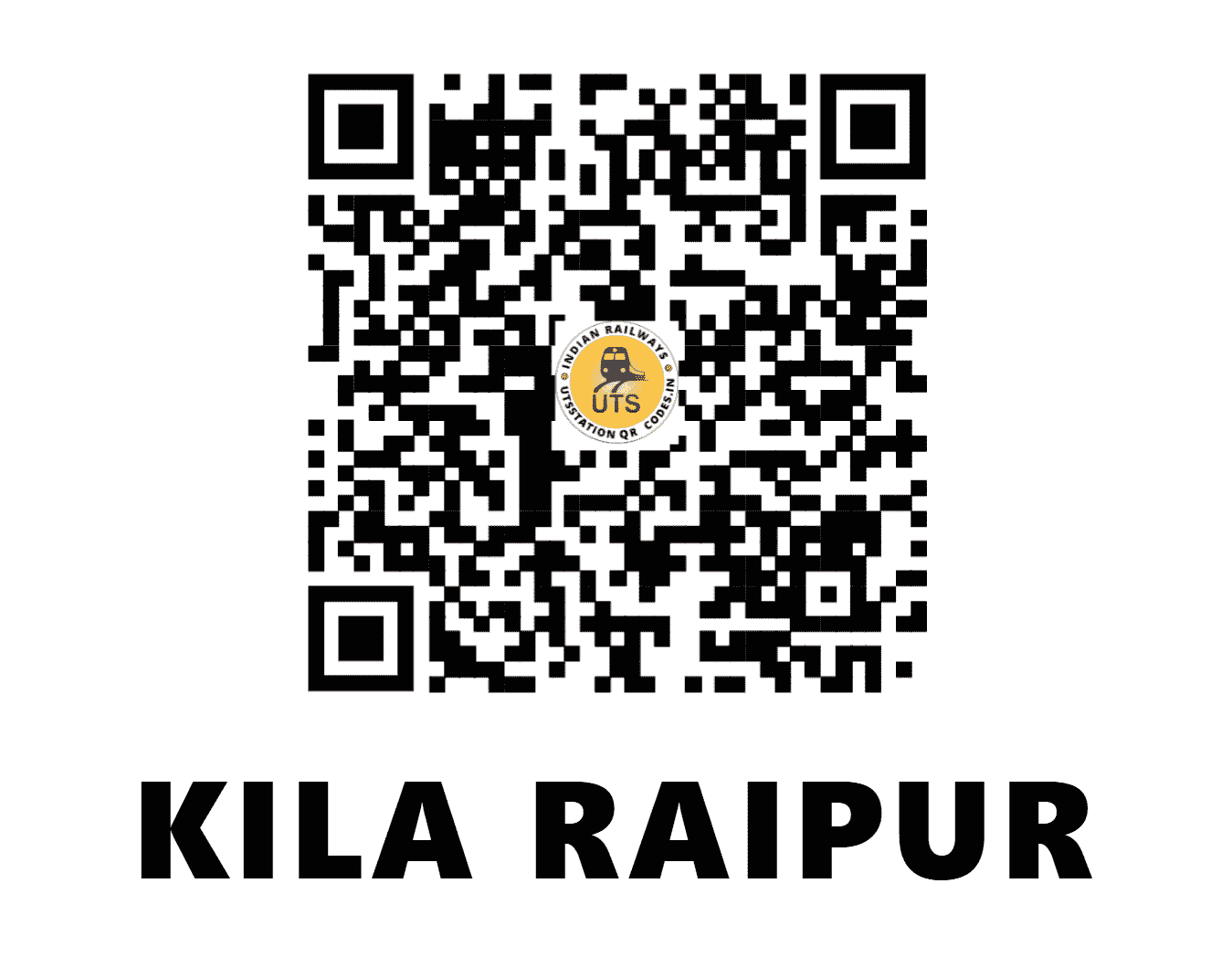 UTS QR Code for KILA RAIPUR - QRP (NR - PUNJAB)