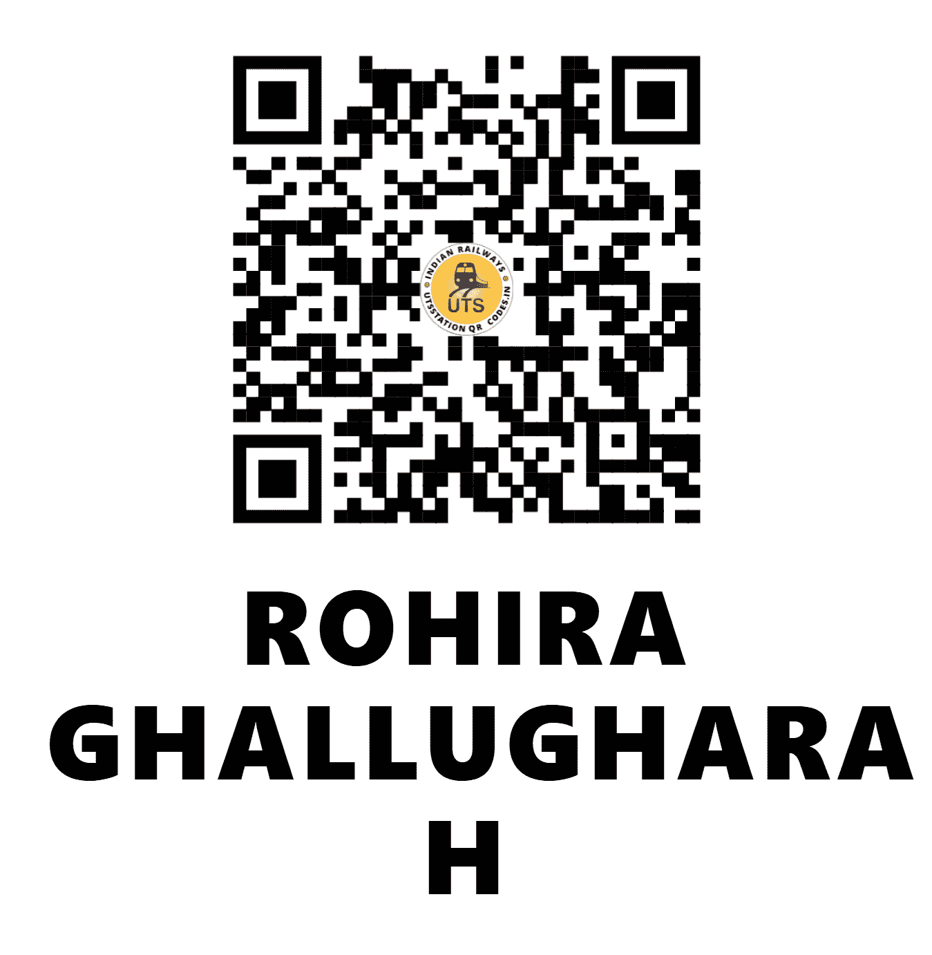 UTS QR Code for ROHIRA GHALLUGHARA H - RHW (NR - PUNJAB)