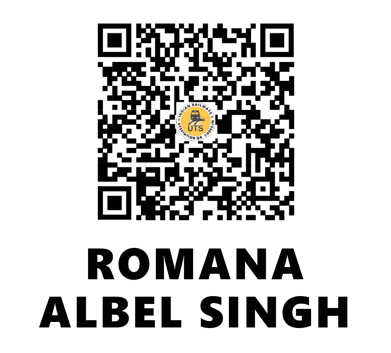 UTS QR Code for ROMANA ALBEL SINGH - RLS (NR - PUNJAB)
