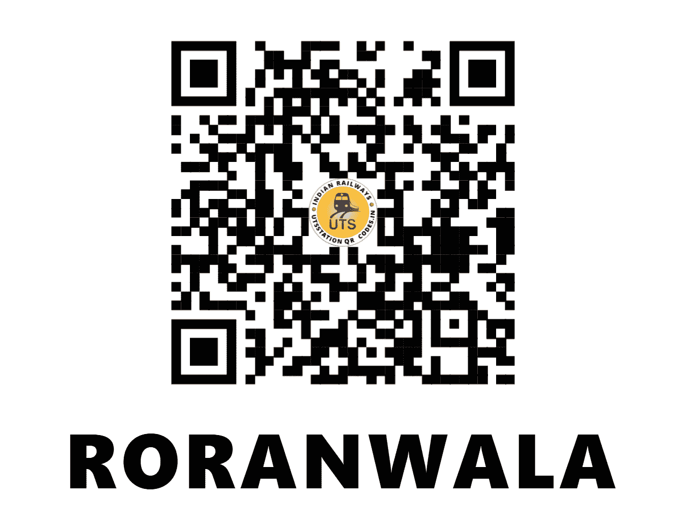 UTS QR Code for RORANWALA - RRW (NR - PUNJAB)