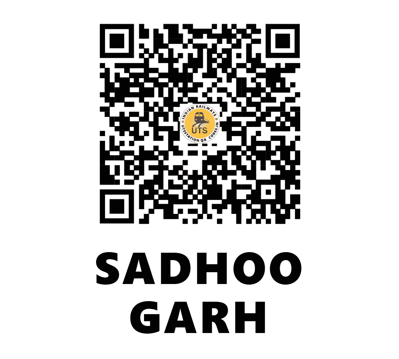 UTS QR Code for SADHOO GARH - SDY (NR - PUNJAB)