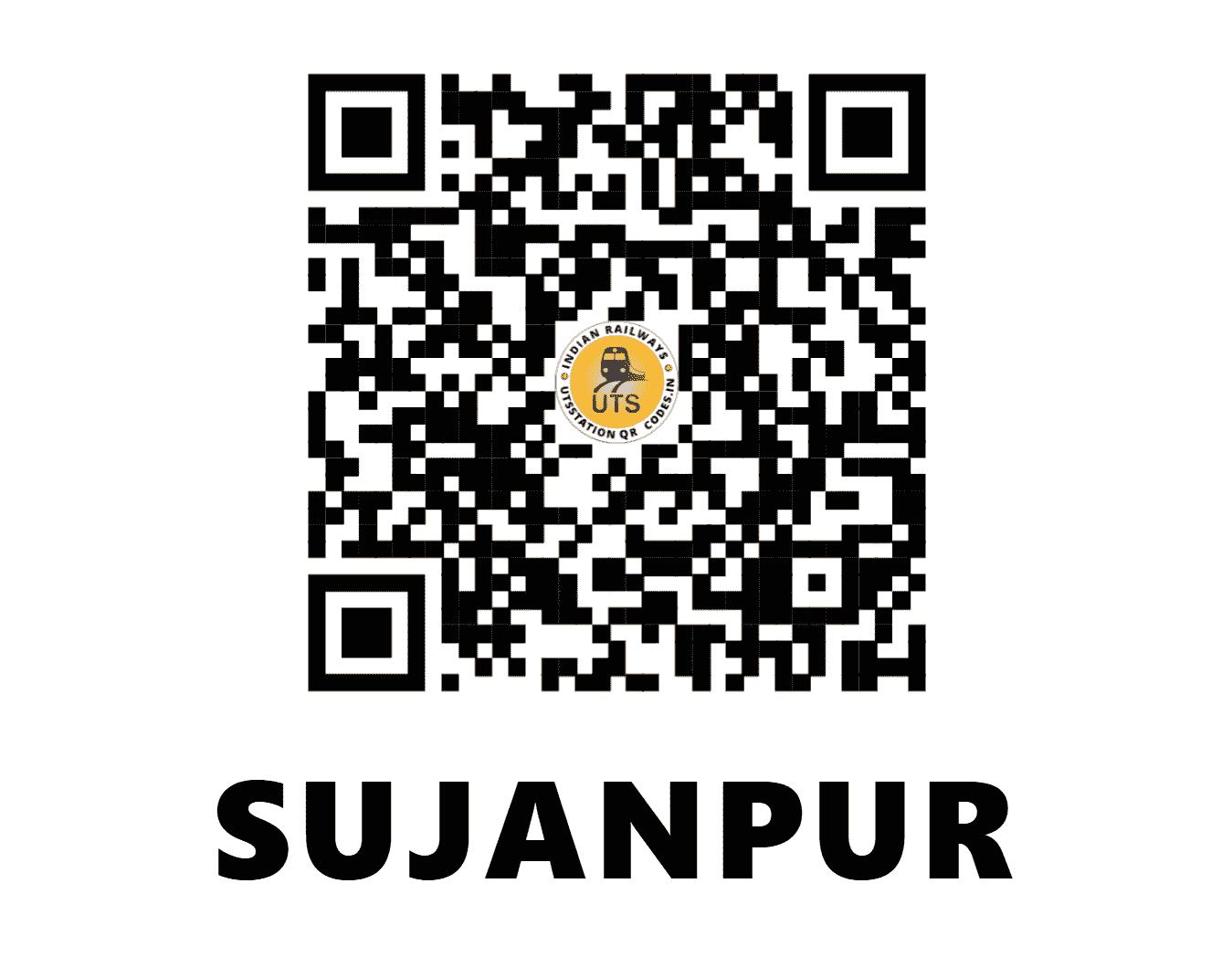 UTS QR Code for SUJANPUR - SJNP (NR - PUNJAB)
