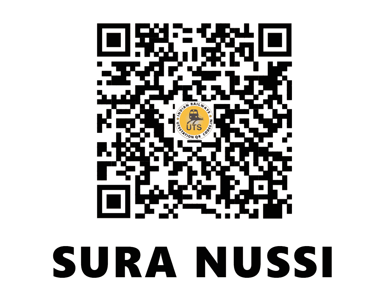 UTS QR Code for SURA NUSSI - SRX (NR - PUNJAB)