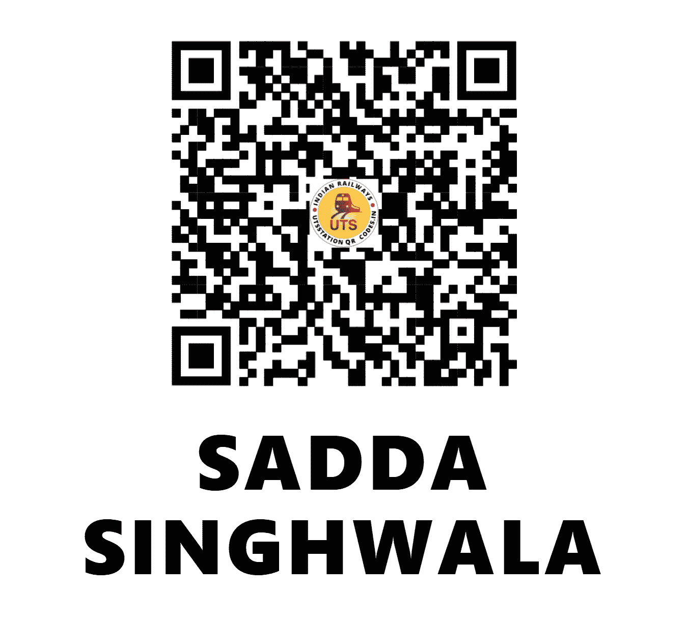 UTS QR Code for SADDA SINGHWALA - SSZ (NR - PUNJAB)