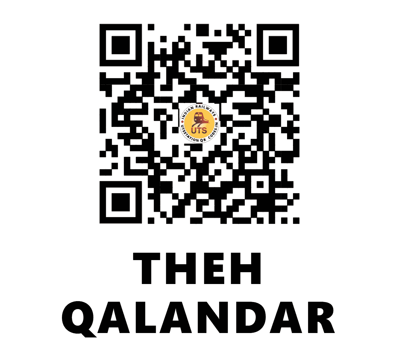 UTS QR Code for THEH QALANDAR - TQL (NR - PUNJAB)