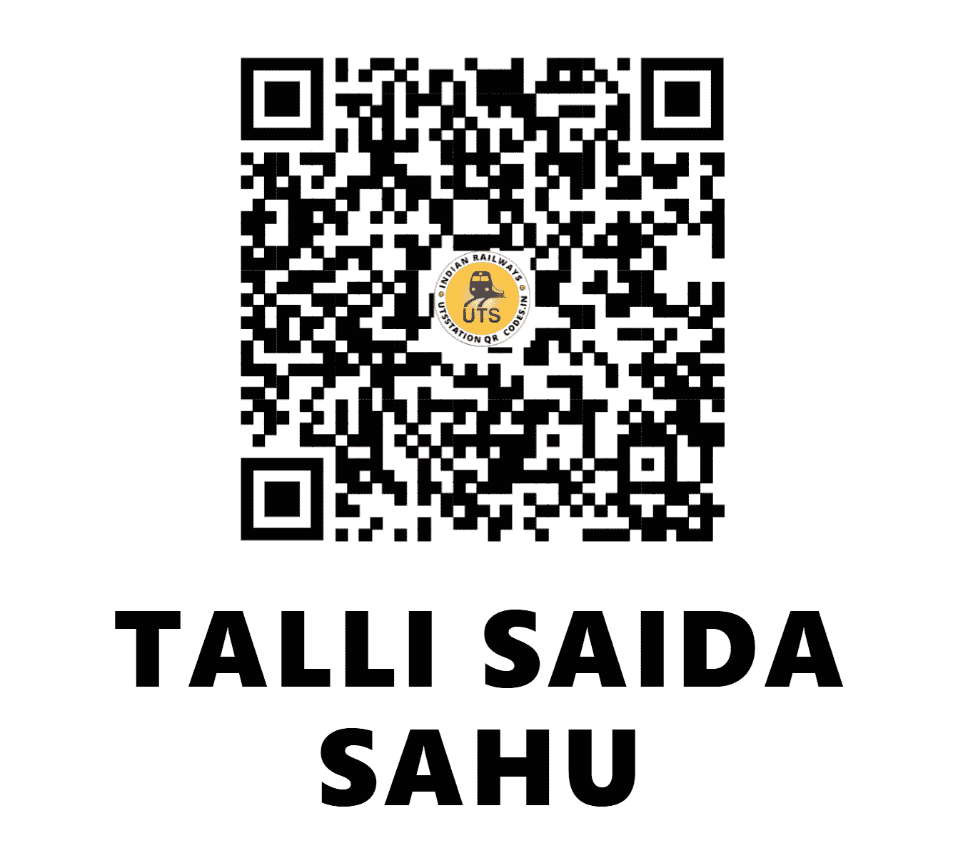 UTS QR Code for TALLI SAIDA SAHU - TSS (NR - PUNJAB)