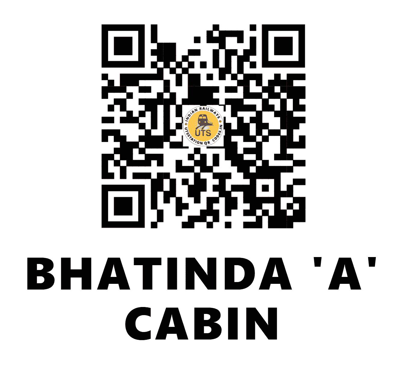 UTS QR Code for BHATINDA 'A' CABIN - BTIA (NW - PUNJAB)