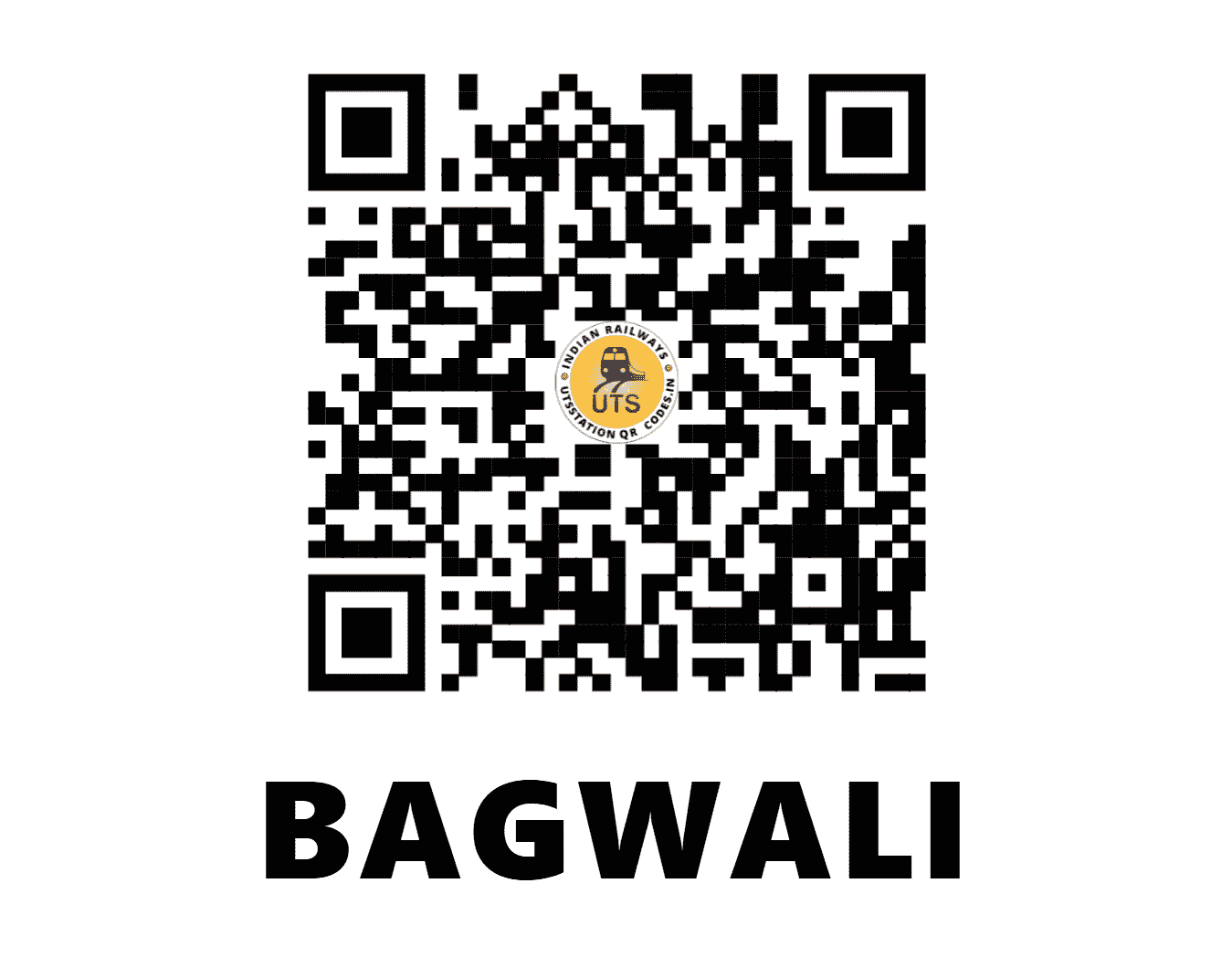UTS QR Code for BAGWALI - BWB (NW - PUNJAB)
