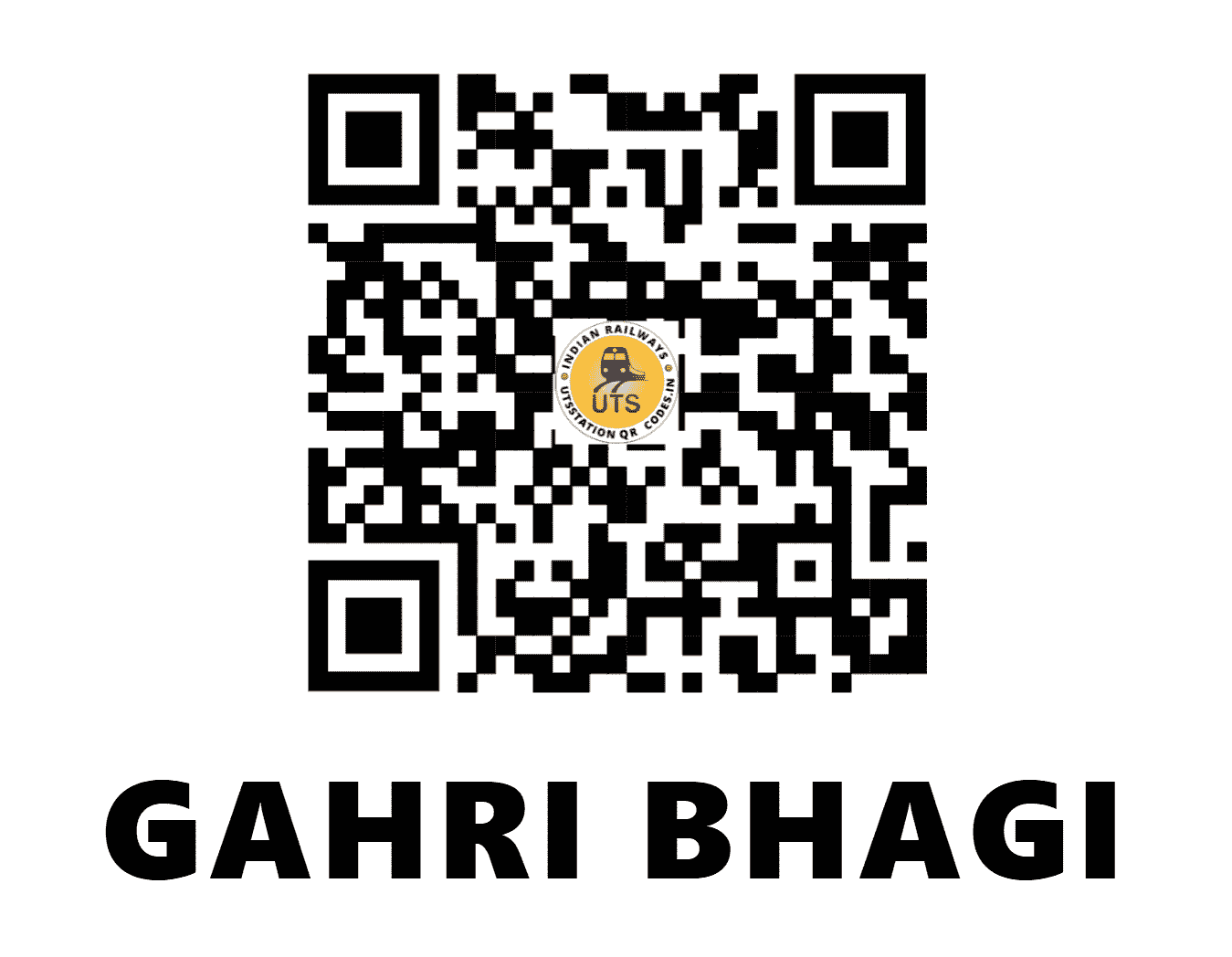 UTS QR Code for GAHRI BHAGI - GHB (NW - PUNJAB)