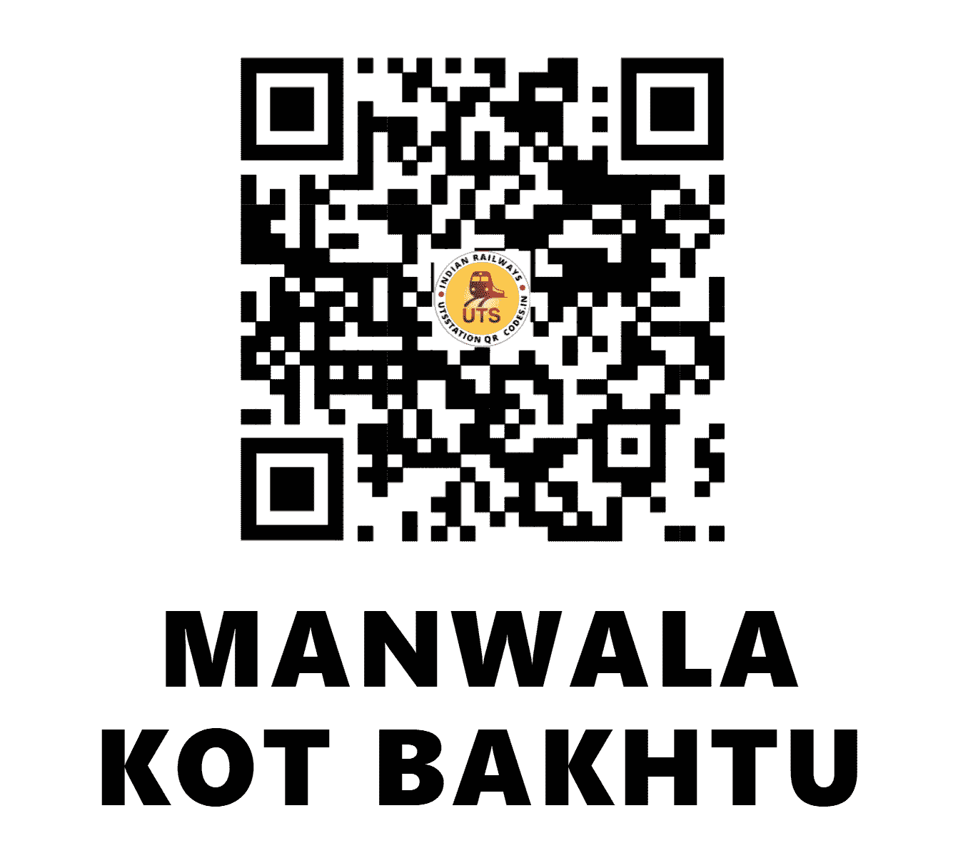 UTS QR Code for MANWALA KOT BAKHTU - MKBH (NW - PUNJAB)