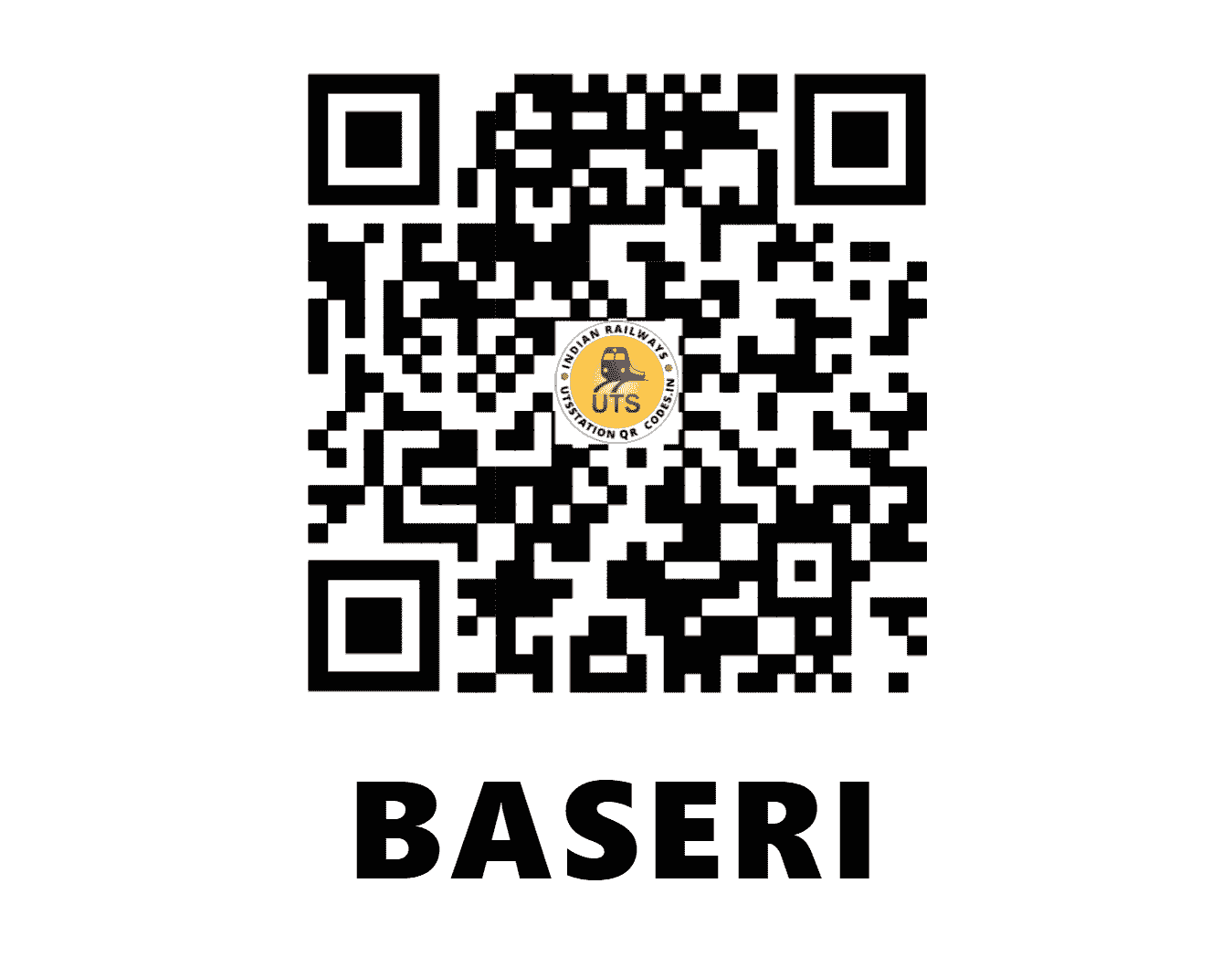 UTS QR Code for BASERI - BED (NC - RAJASTHAN)