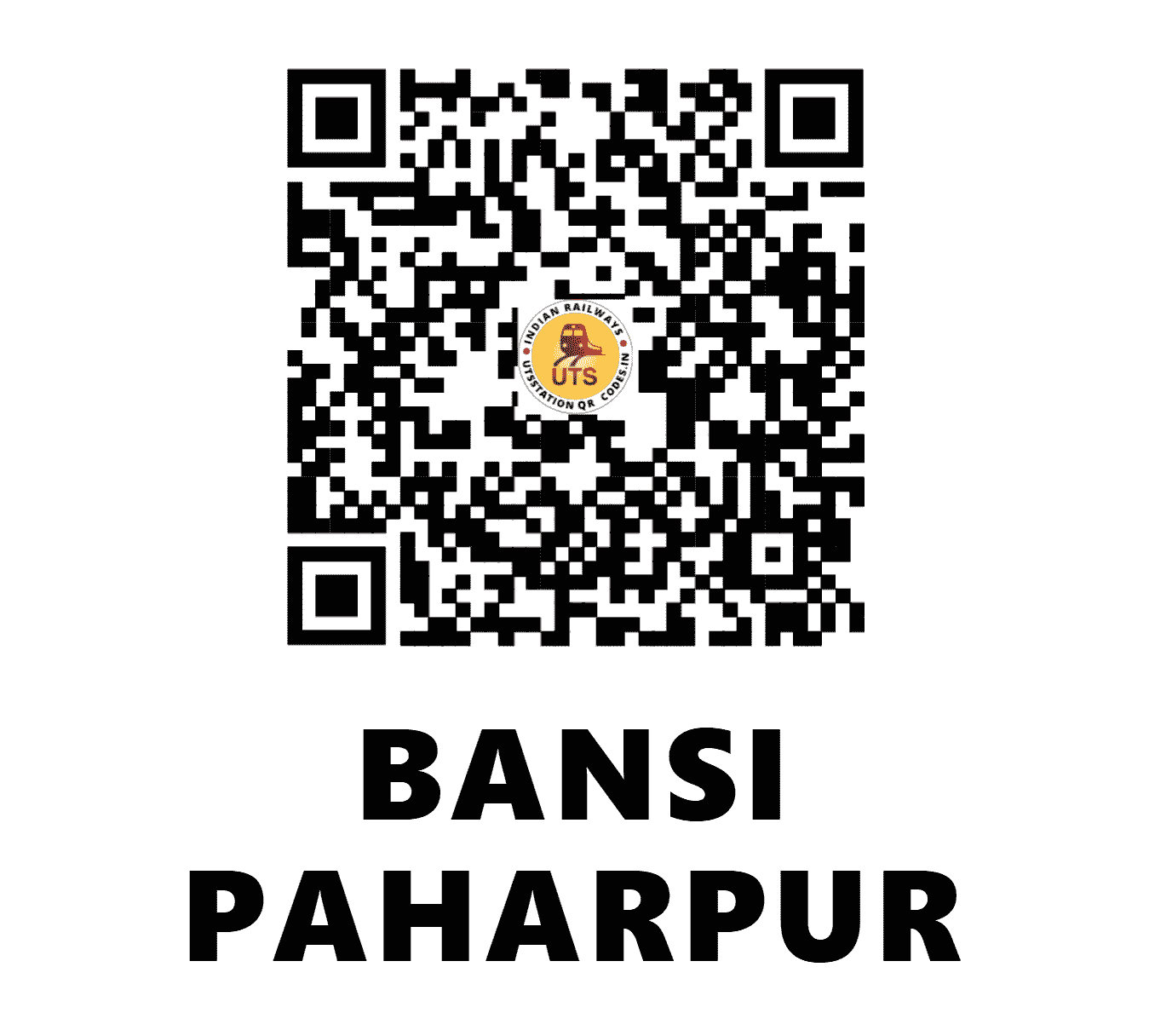 UTS QR Code for BANSI PAHARPUR - BIQ (NC - RAJASTHAN)