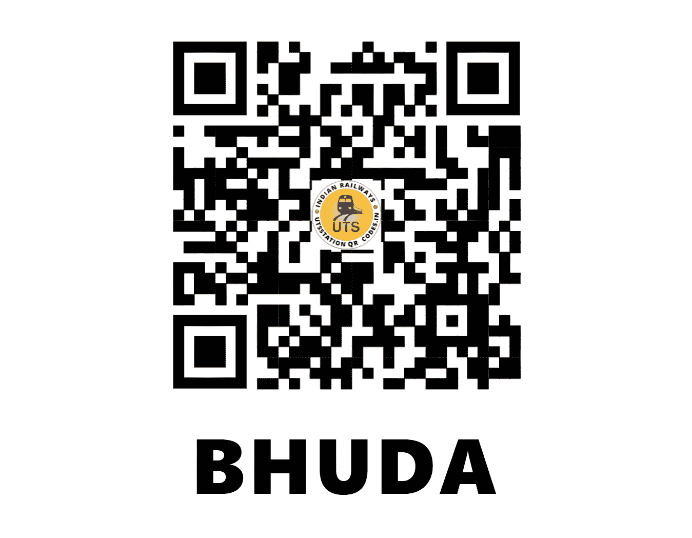 UTS QR Code for BHUDA - BUDA (NC - RAJASTHAN)