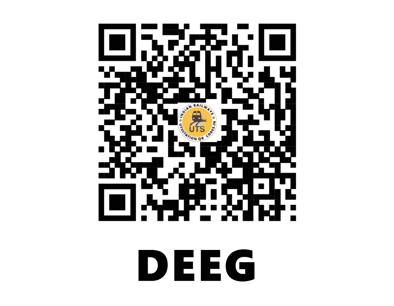 UTS QR Code for DEEG - DEEG (NC - RAJASTHAN)