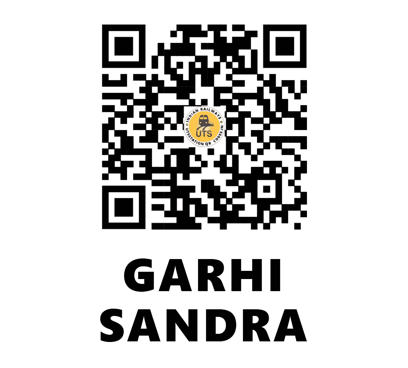 UTS QR Code for GARHI SANDRA - GIS (NC - RAJASTHAN)