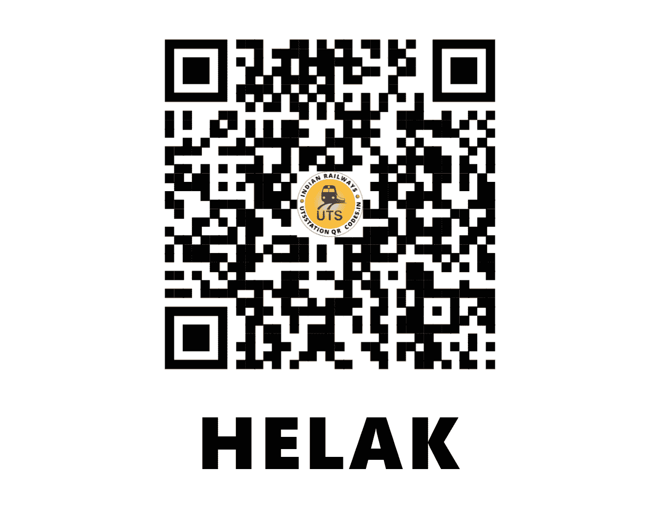 UTS QR Code for HELAK - HK (NC - RAJASTHAN)