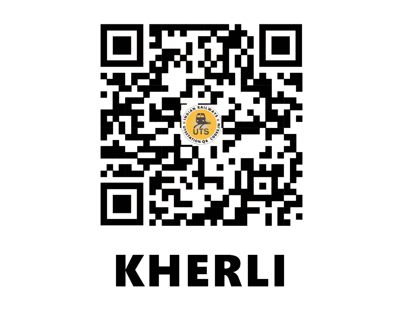 UTS QR Code for KHERLI - KL (NC - RAJASTHAN)