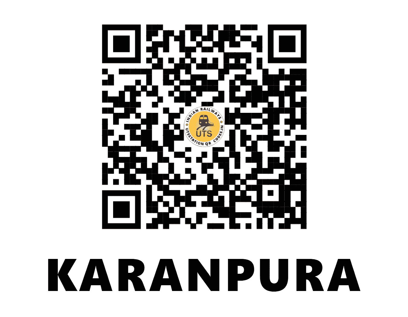 UTS QR Code for KARANPURA - KPO (NC - RAJASTHAN)