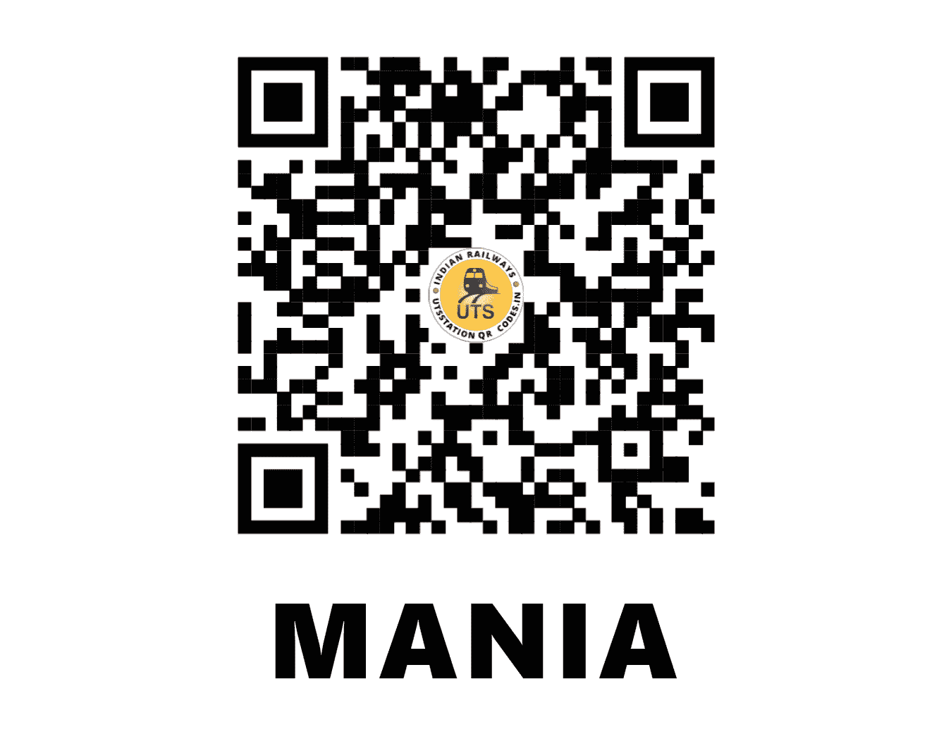 UTS QR Code for MANIA - MIA (NC - RAJASTHAN)