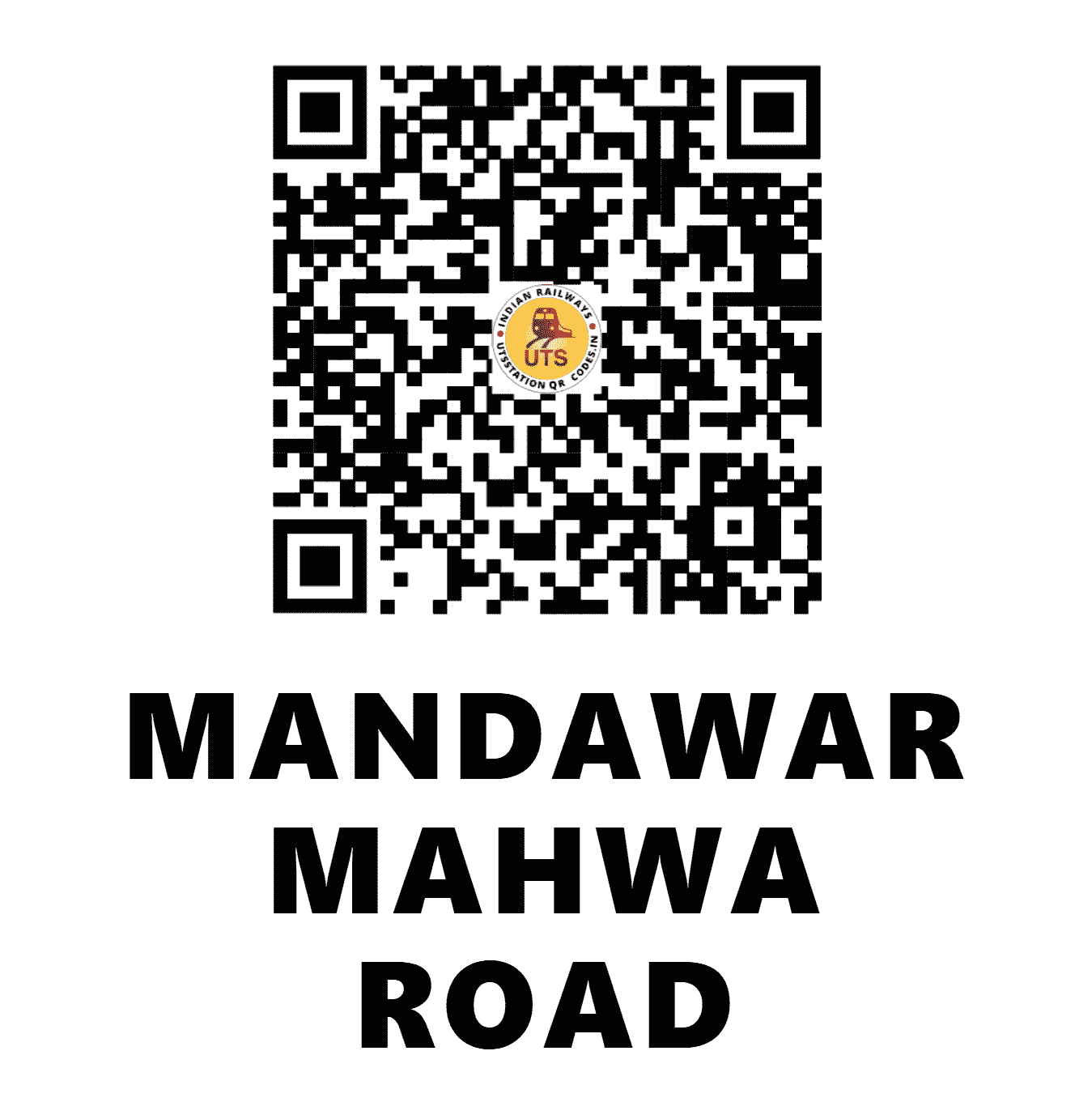 UTS QR Code for MANDAWAR MAHWA ROAD - MURD (NC - RAJASTHAN)