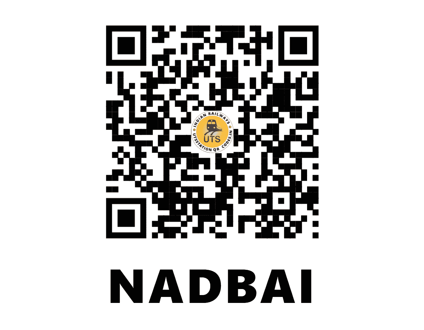UTS QR Code for NADBAI - NBI (NC - RAJASTHAN)