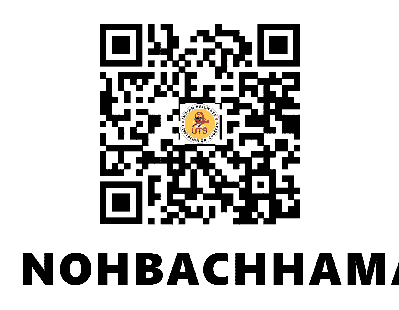 UTS QR Code for NOHBACHHAMADI - NHB (NC - RAJASTHAN)