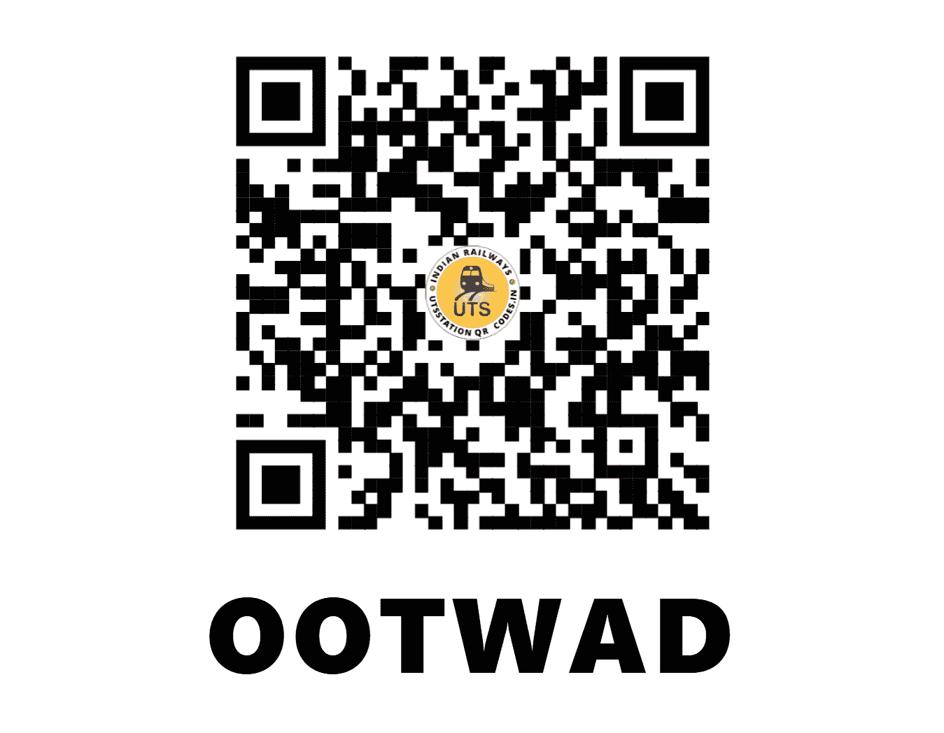 UTS QR Code for OOTWAD - OTD (NC - RAJASTHAN)