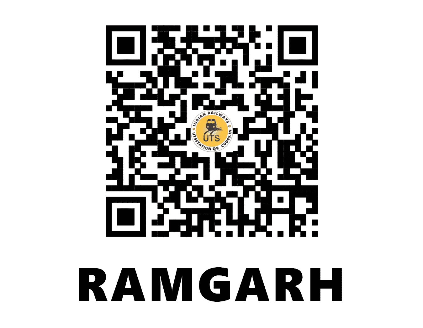 UTS QR Code for RAMGARH - RAH (NC - RAJASTHAN)