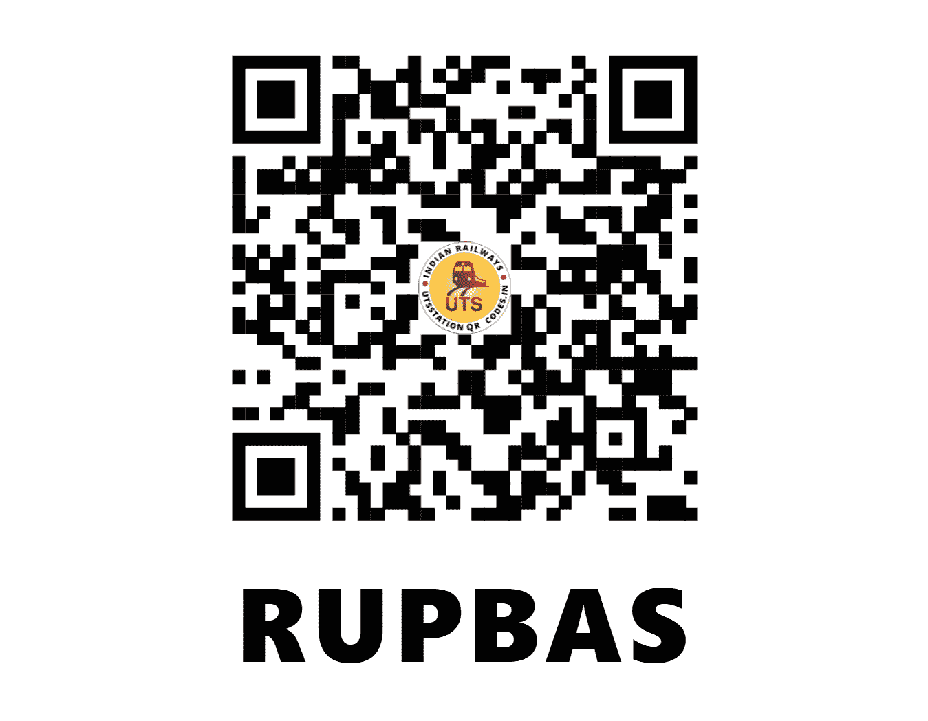 UTS QR Code for RUPBAS - RBS (NC - RAJASTHAN)