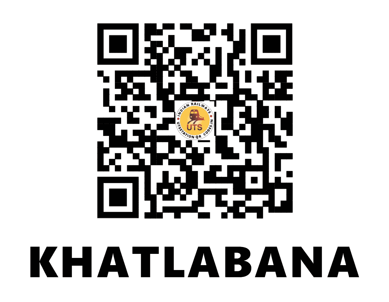UTS QR Code for KHATLABANA - KTLN (NR - RAJASTHAN)