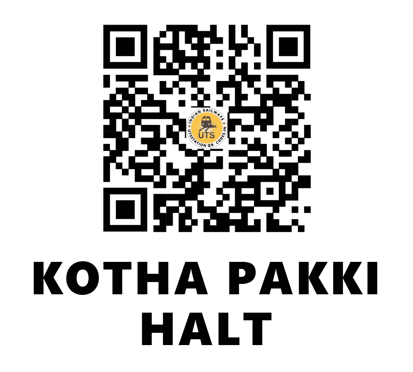 UTS QR Code for KOTHA PAKKI HALT - KTPK (NR - RAJASTHAN)