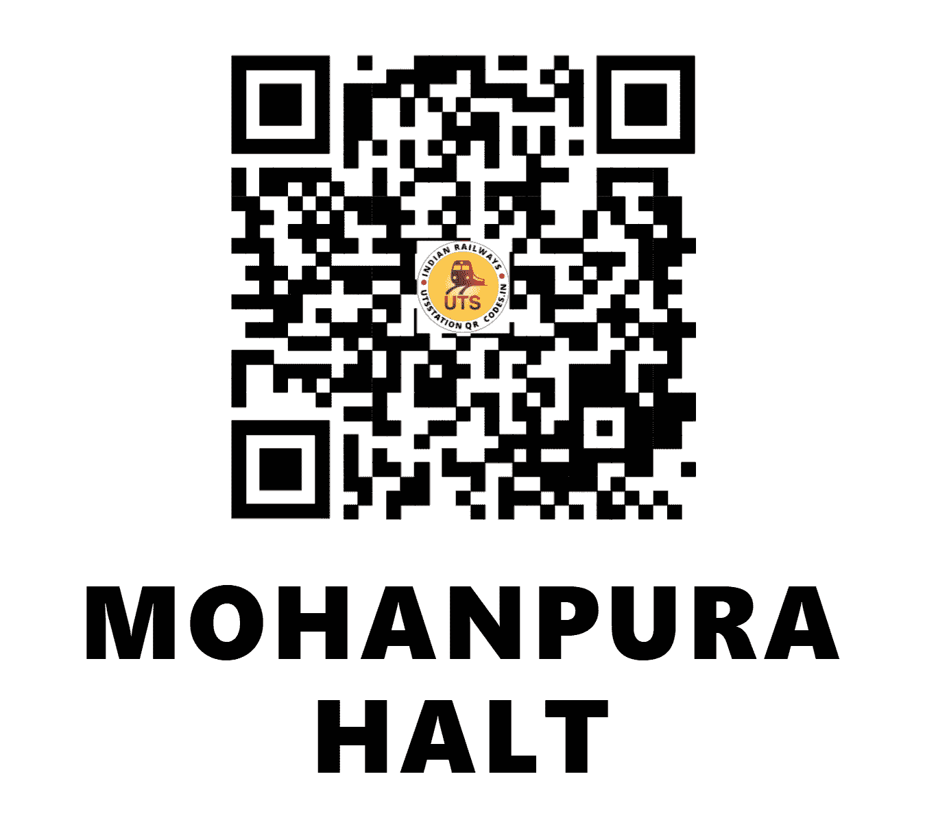 UTS QR Code for MOHANPURA HALT - MOPR (NR - RAJASTHAN)