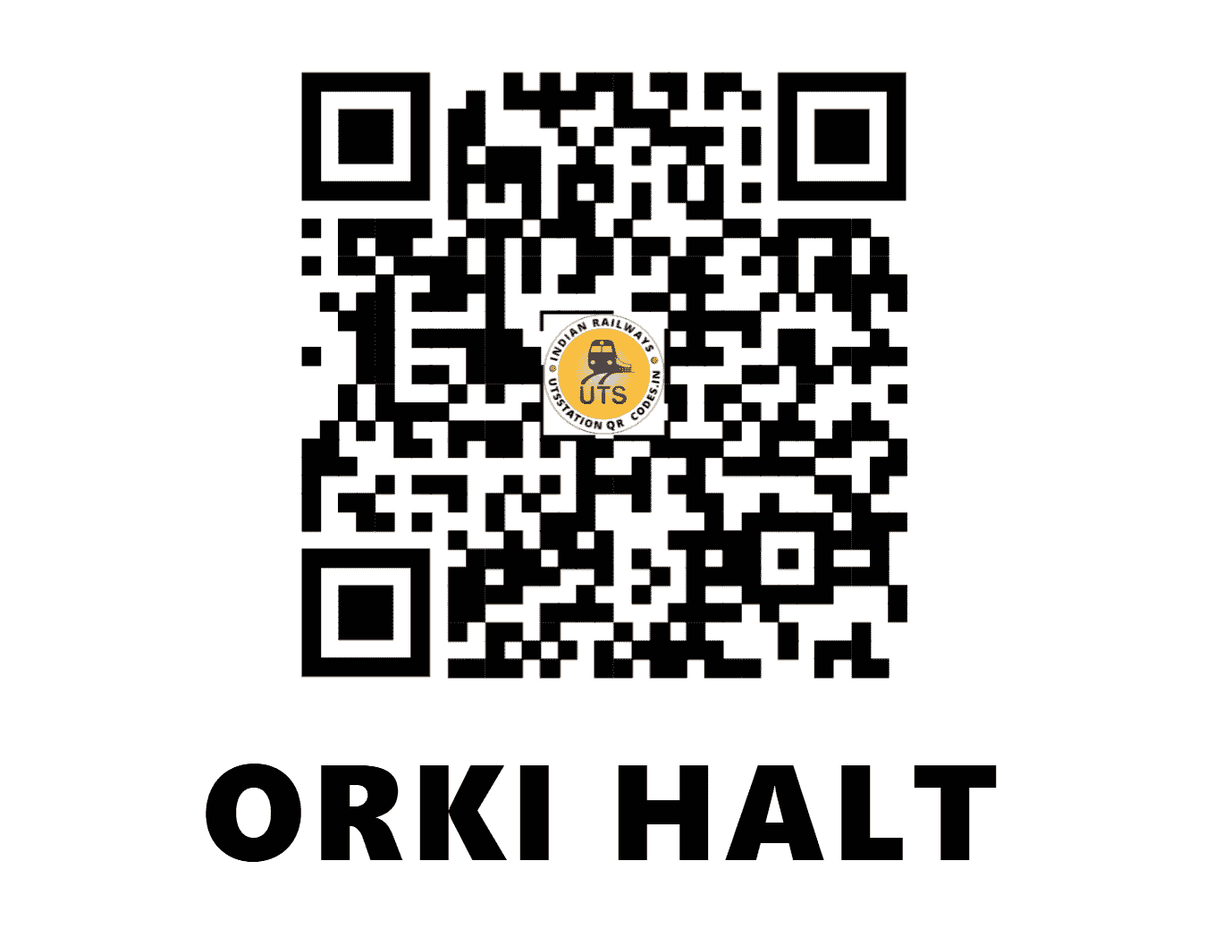 UTS QR Code for ORKI HALT - ORKI (NR - RAJASTHAN)