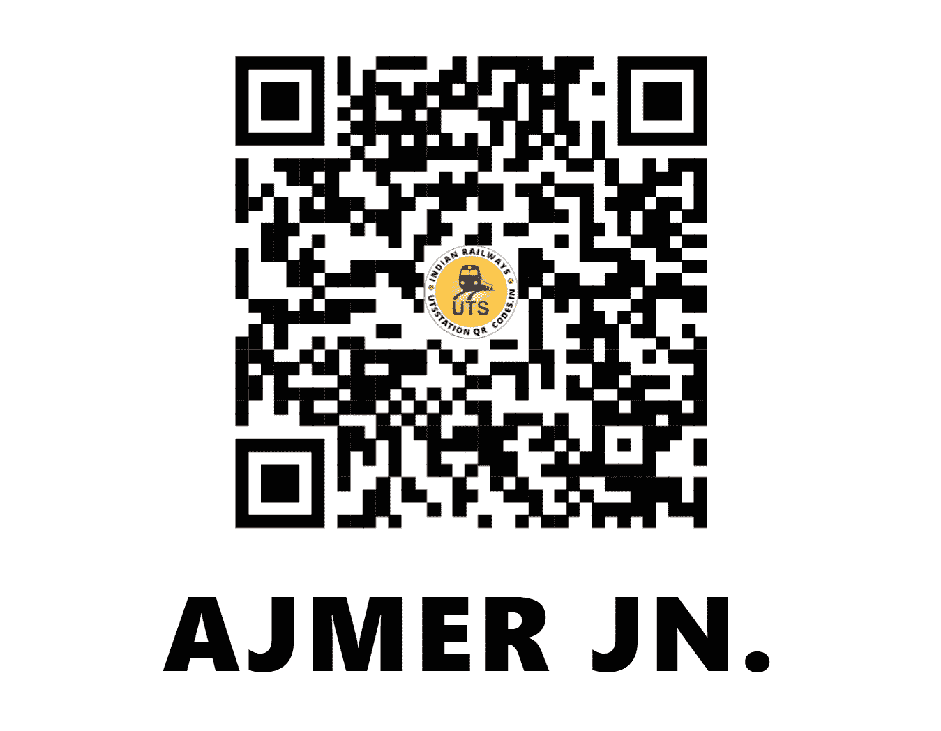 UTS QR Code for AJMER JN. - AII (NW - RAJASTHAN)
