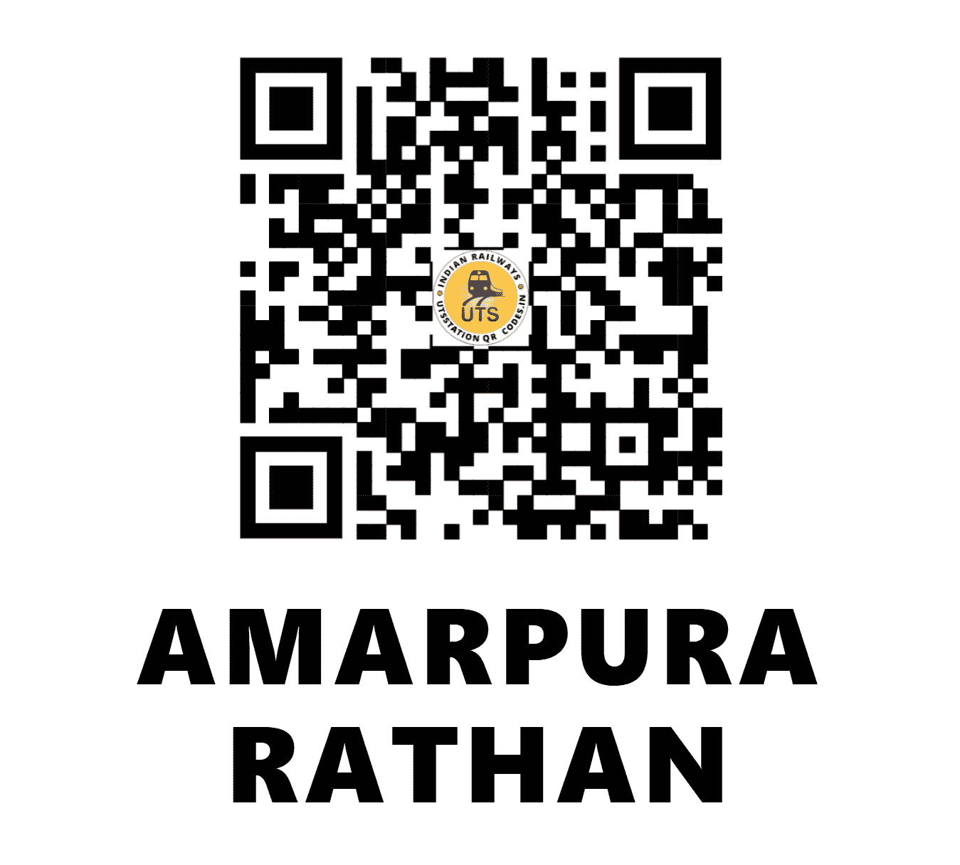 UTS QR Code for AMARPURA RATHAN - AMPR (NW - RAJASTHAN)