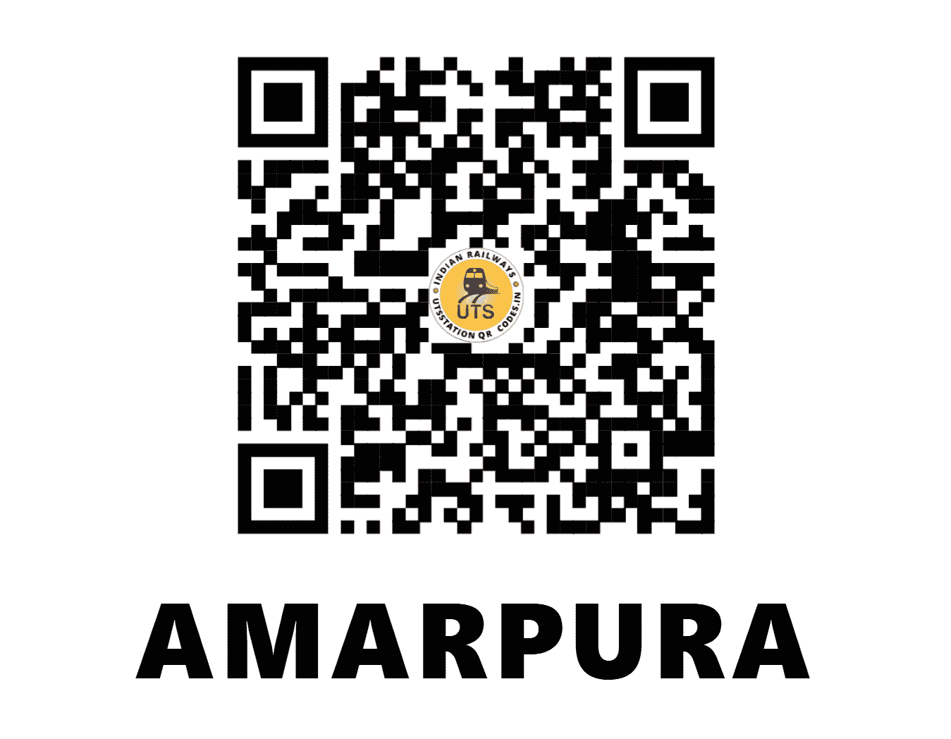 UTS QR Code for AMARPURA - APA (NW - RAJASTHAN)