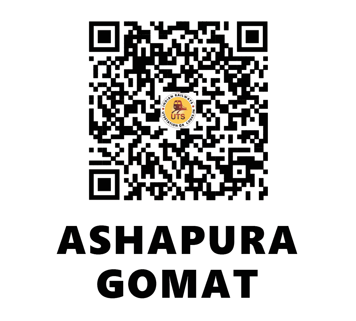 UTS QR Code for ASHAPURA GOMAT - AQG (NW - RAJASTHAN)