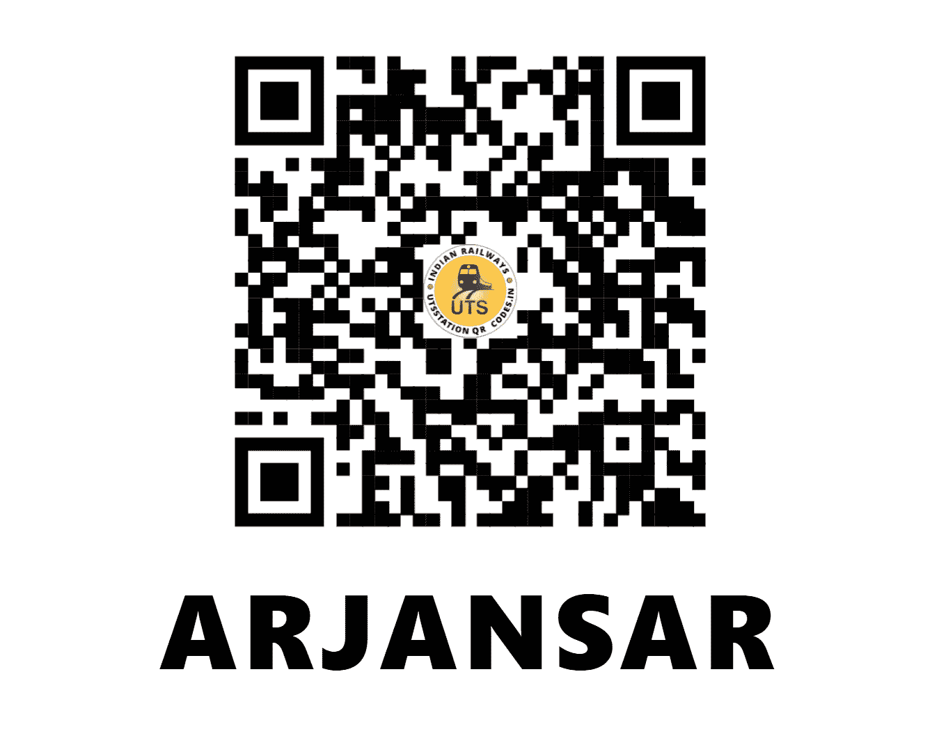 UTS QR Code for ARJANSAR - AS (NW - RAJASTHAN)