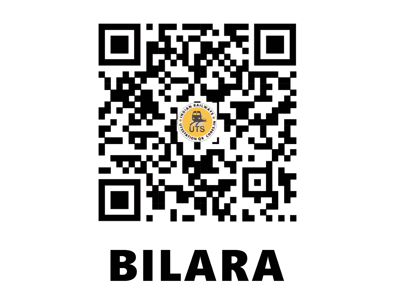 UTS QR Code for BILARA - BARA (NW - RAJASTHAN)
