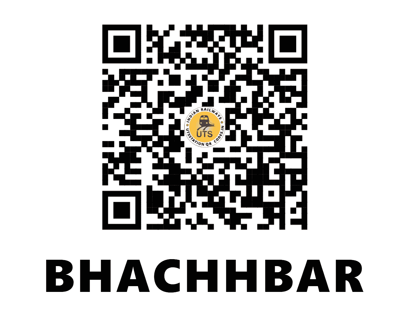UTS QR Code for BHACHHBAR - BBC (NW - RAJASTHAN)
