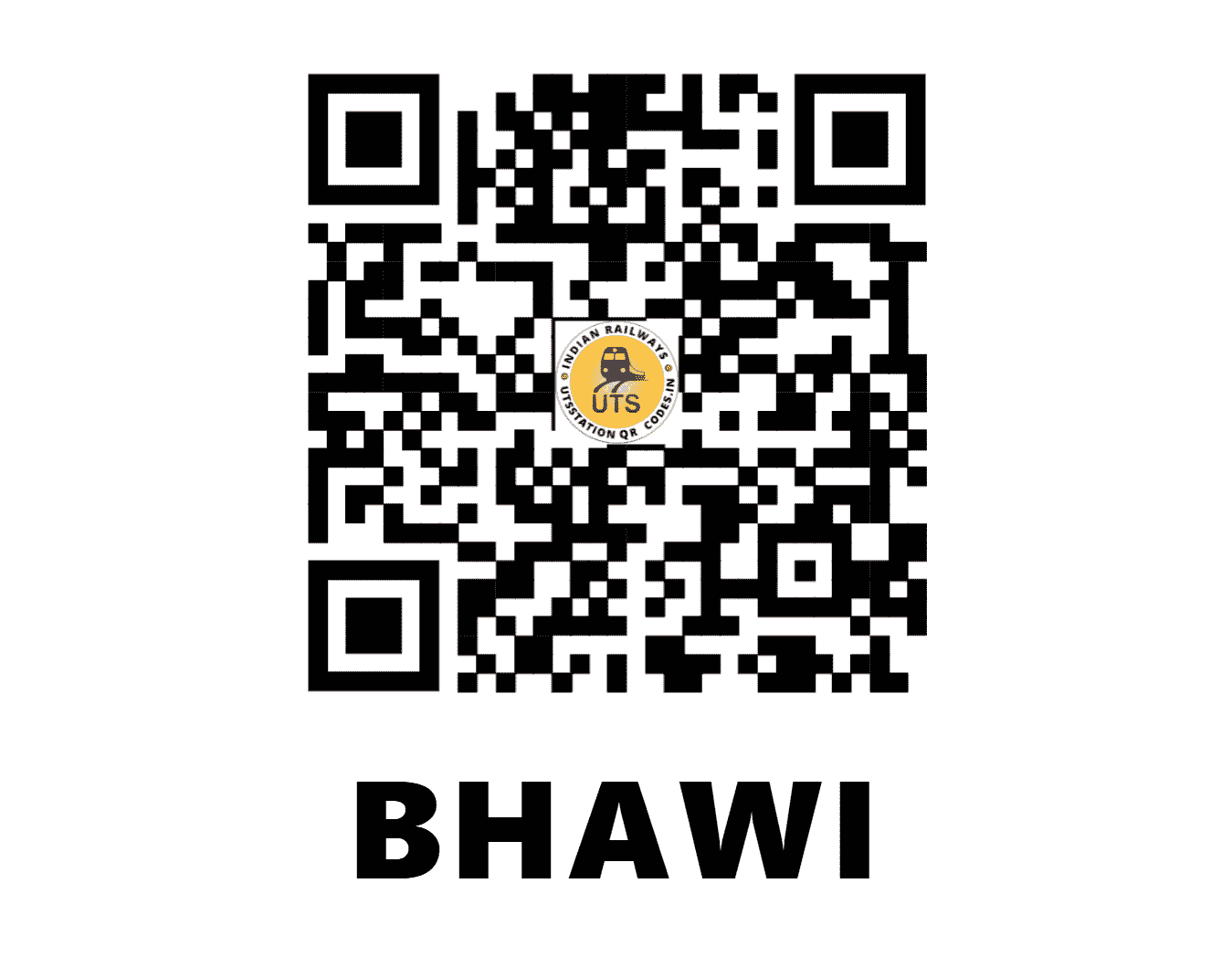 UTS QR Code for BHAWI - BCW (NW - RAJASTHAN)