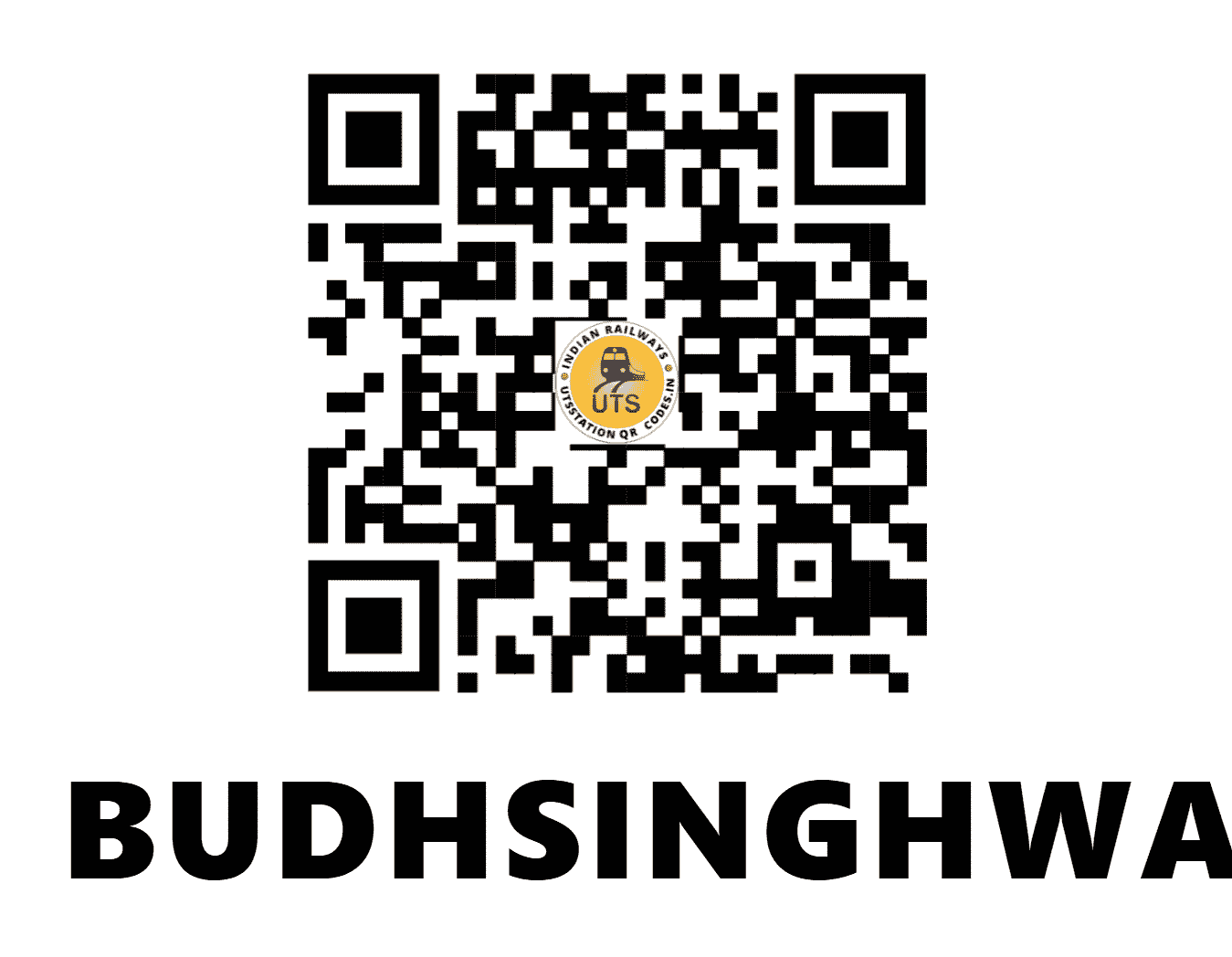 UTS QR Code for BUDHSINGHWALA - BDSW (NW - RAJASTHAN)