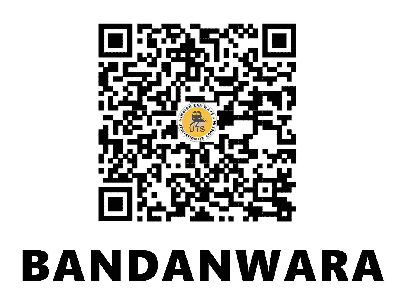 UTS QR Code for BANDANWARA - BDW (NW - RAJASTHAN)