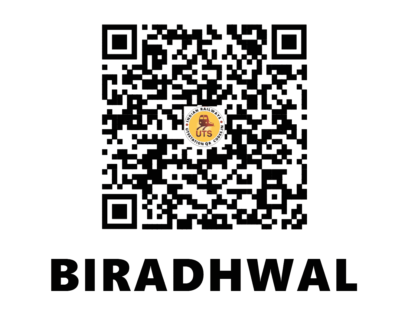 UTS QR Code for BIRADHWAL - BDWL (NW - RAJASTHAN)