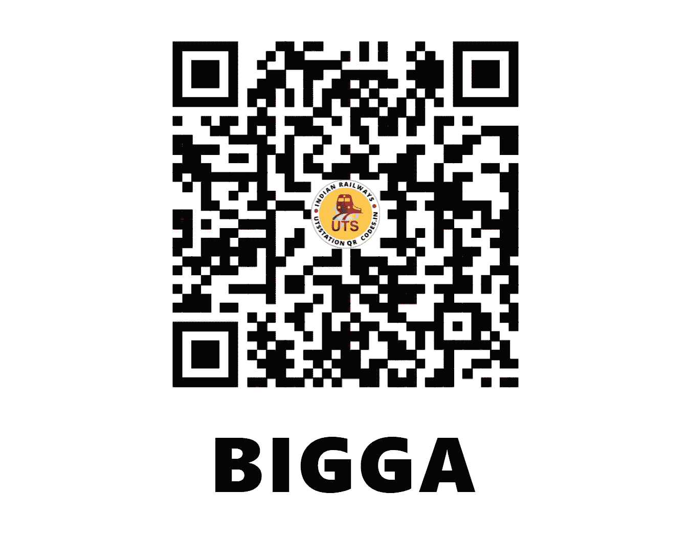 UTS QR Code for BIGGA - BIGA (NW - RAJASTHAN)