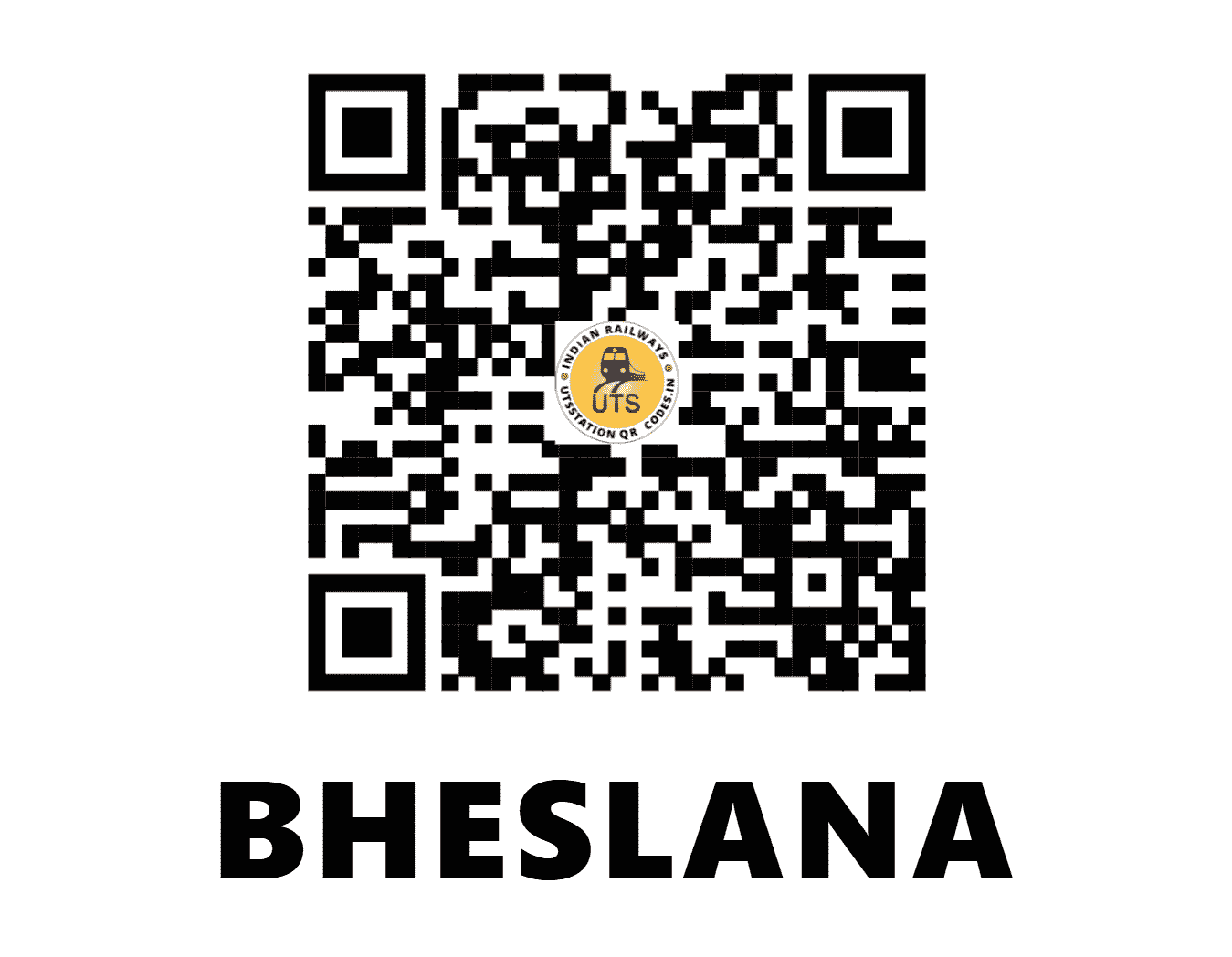 UTS QR Code for BHESLANA - BILA (NW - RAJASTHAN)