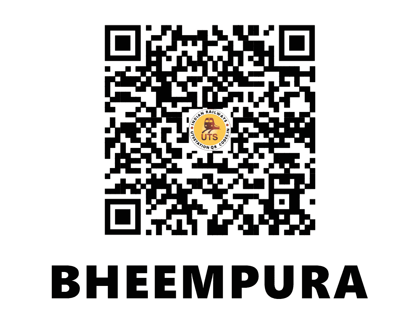 UTS QR Code for BHEEMPURA - BIPR (NW - RAJASTHAN)