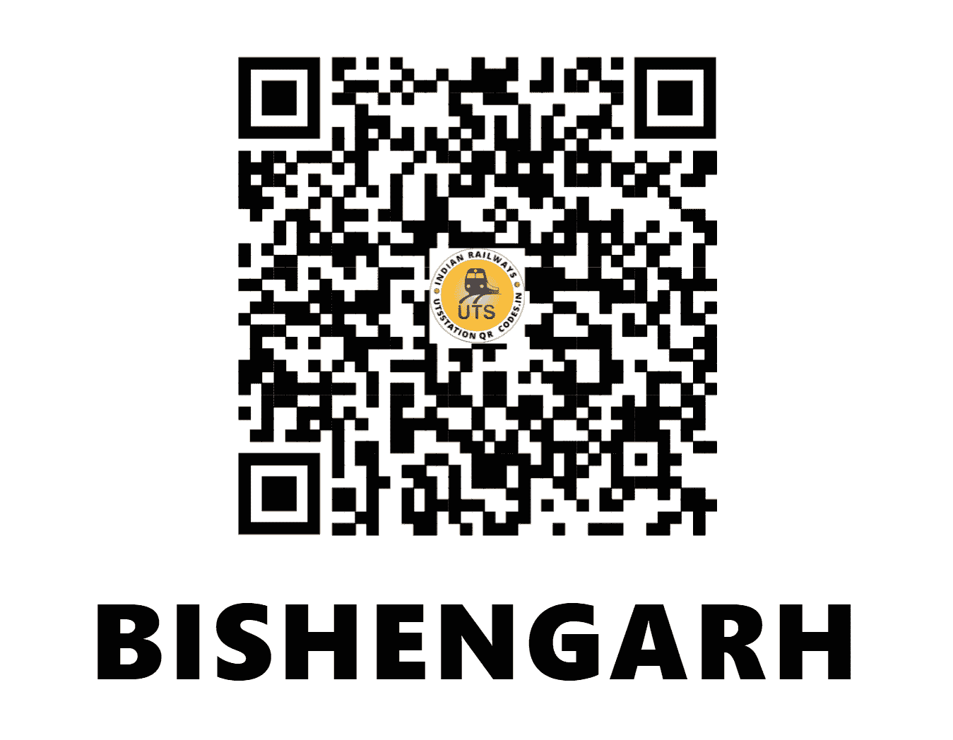 UTS QR Code for BISHENGARH - BISH (NW - RAJASTHAN)